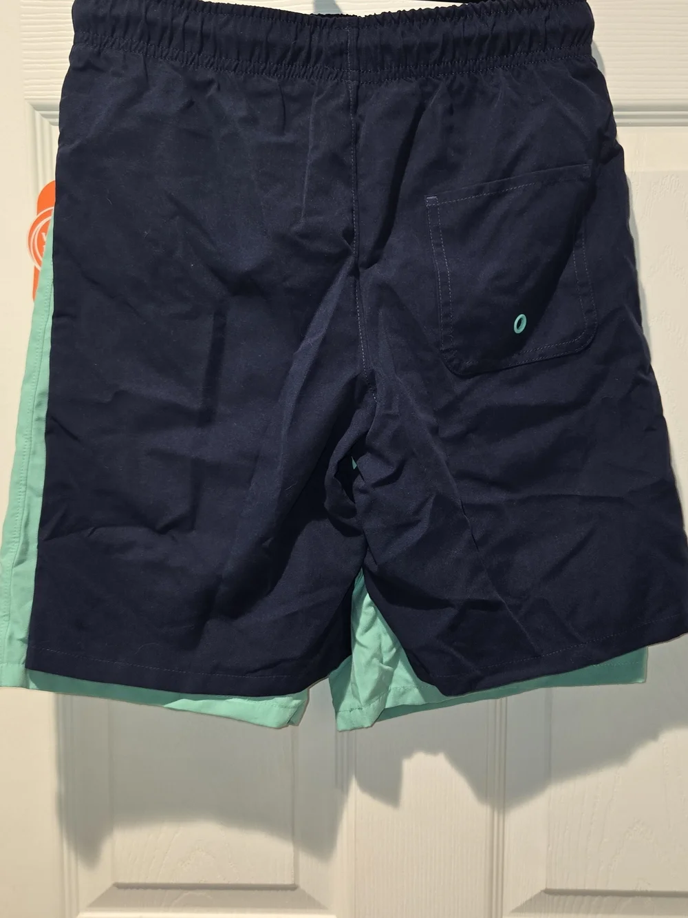 wonder nation Aqua Green Boys' Swim Trunks with Drawstring